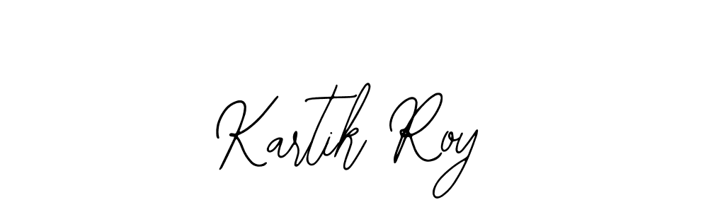 Bearetta-2O07w is a professional signature style that is perfect for those who want to add a touch of class to their signature. It is also a great choice for those who want to make their signature more unique. Get Kartik Roy name to fancy signature for free. Kartik Roy signature style 12 images and pictures png