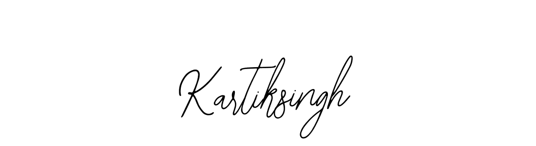 How to make Kartiksingh name signature. Use Bearetta-2O07w style for creating short signs online. This is the latest handwritten sign. Kartiksingh signature style 12 images and pictures png