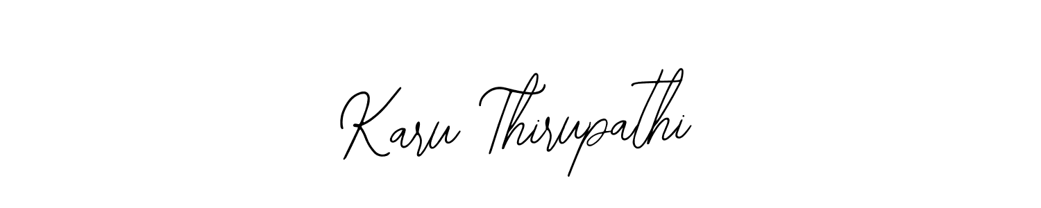 Use a signature maker to create a handwritten signature online. With this signature software, you can design (Bearetta-2O07w) your own signature for name Karu Thirupathi. Karu Thirupathi signature style 12 images and pictures png