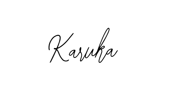 You should practise on your own different ways (Bearetta-2O07w) to write your name (Karuka) in signature. don't let someone else do it for you. Karuka signature style 12 images and pictures png