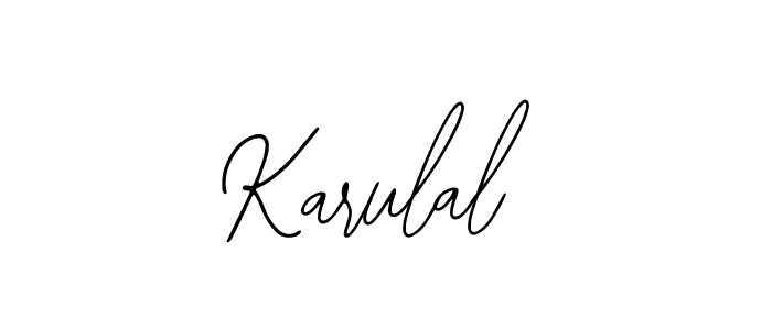 The best way (Bearetta-2O07w) to make a short signature is to pick only two or three words in your name. The name Karulal include a total of six letters. For converting this name. Karulal signature style 12 images and pictures png