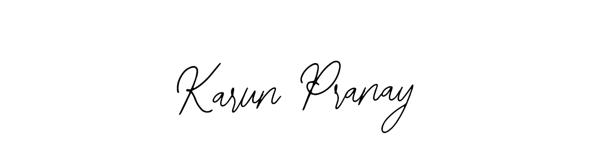 Make a beautiful signature design for name Karun Pranay. With this signature (Bearetta-2O07w) style, you can create a handwritten signature for free. Karun Pranay signature style 12 images and pictures png