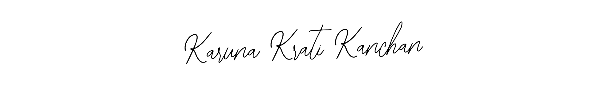 if you are searching for the best signature style for your name Karuna Krati Kanchan. so please give up your signature search. here we have designed multiple signature styles  using Bearetta-2O07w. Karuna Krati Kanchan signature style 12 images and pictures png