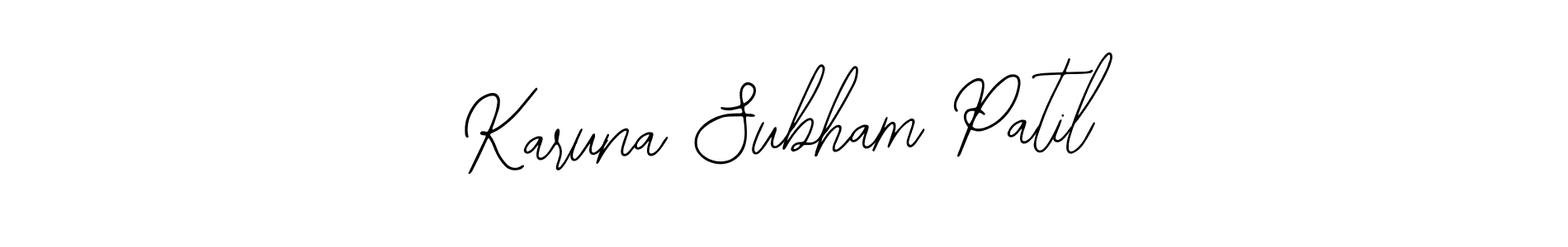 Make a short Karuna Subham Patil signature style. Manage your documents anywhere anytime using Bearetta-2O07w. Create and add eSignatures, submit forms, share and send files easily. Karuna Subham Patil signature style 12 images and pictures png