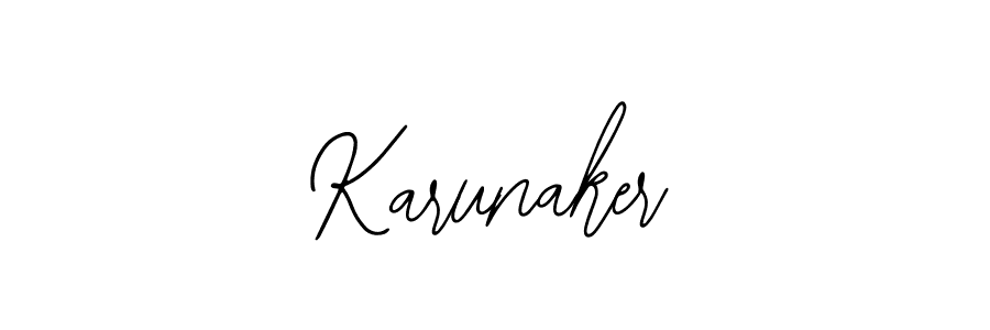 if you are searching for the best signature style for your name Karunaker. so please give up your signature search. here we have designed multiple signature styles  using Bearetta-2O07w. Karunaker signature style 12 images and pictures png