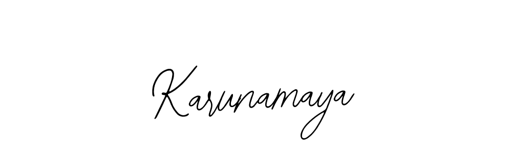 if you are searching for the best signature style for your name Karunamaya. so please give up your signature search. here we have designed multiple signature styles  using Bearetta-2O07w. Karunamaya signature style 12 images and pictures png