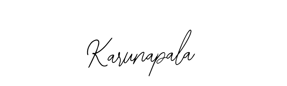 Design your own signature with our free online signature maker. With this signature software, you can create a handwritten (Bearetta-2O07w) signature for name Karunapala. Karunapala signature style 12 images and pictures png