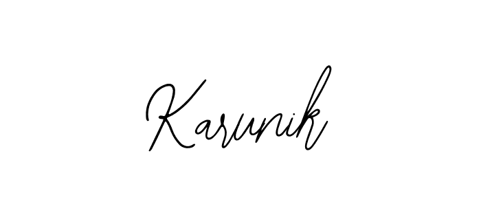 Best and Professional Signature Style for Karunik. Bearetta-2O07w Best Signature Style Collection. Karunik signature style 12 images and pictures png