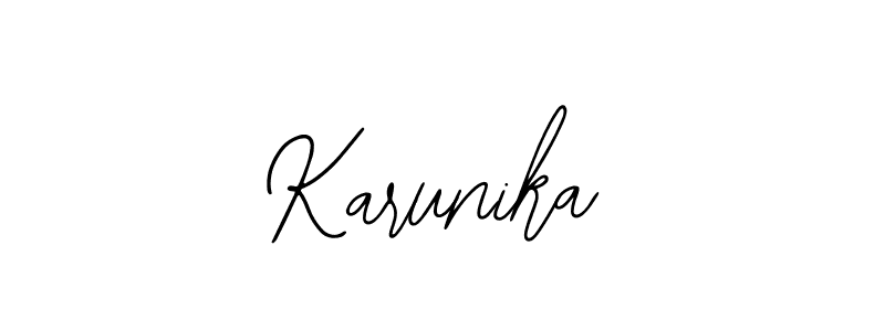 The best way (Bearetta-2O07w) to make a short signature is to pick only two or three words in your name. The name Karunika include a total of six letters. For converting this name. Karunika signature style 12 images and pictures png