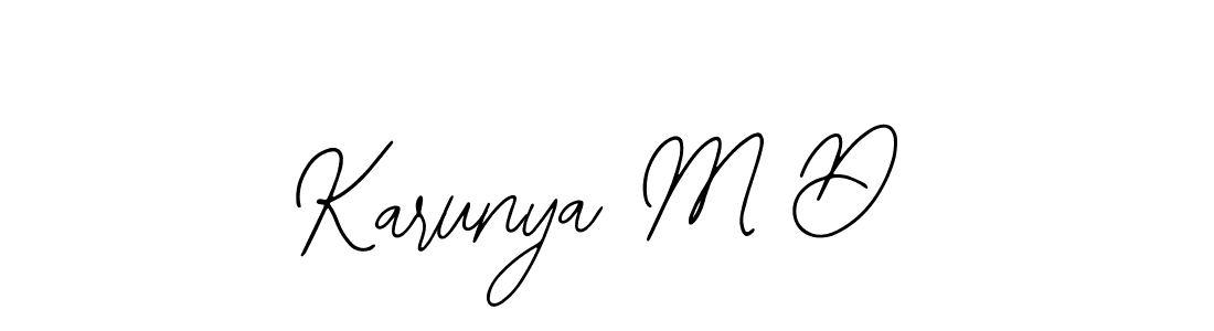 Similarly Bearetta-2O07w is the best handwritten signature design. Signature creator online .You can use it as an online autograph creator for name Karunya M D. Karunya M D signature style 12 images and pictures png