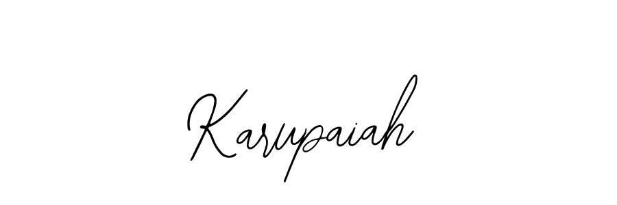 The best way (Bearetta-2O07w) to make a short signature is to pick only two or three words in your name. The name Karupaiah include a total of six letters. For converting this name. Karupaiah signature style 12 images and pictures png