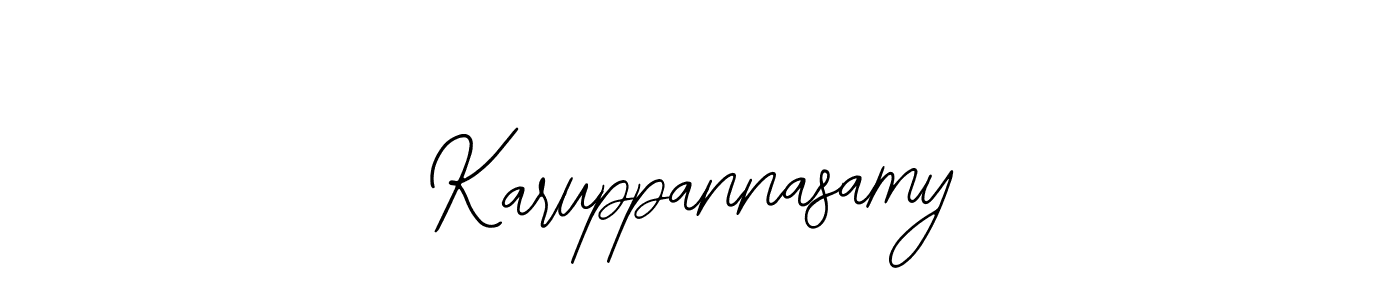 You should practise on your own different ways (Bearetta-2O07w) to write your name (Karuppannasamy) in signature. don't let someone else do it for you. Karuppannasamy signature style 12 images and pictures png