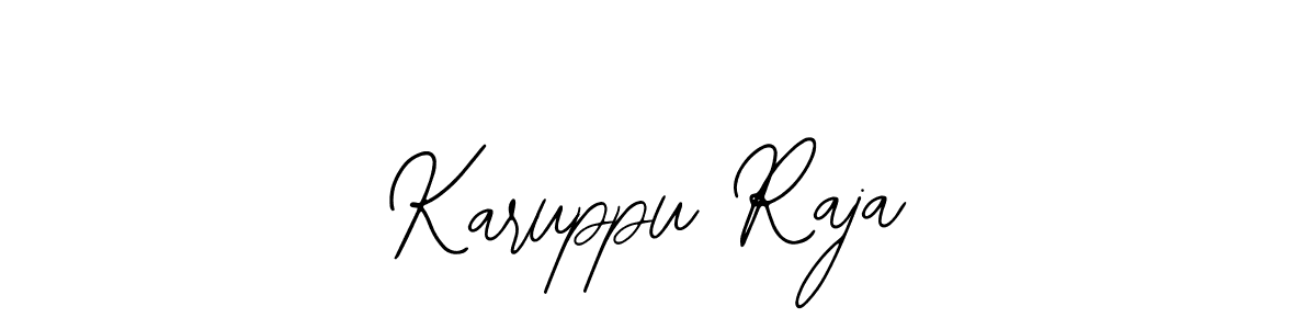 How to make Karuppu Raja name signature. Use Bearetta-2O07w style for creating short signs online. This is the latest handwritten sign. Karuppu Raja signature style 12 images and pictures png