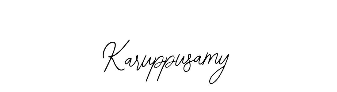 Design your own signature with our free online signature maker. With this signature software, you can create a handwritten (Bearetta-2O07w) signature for name Karuppusamy. Karuppusamy signature style 12 images and pictures png