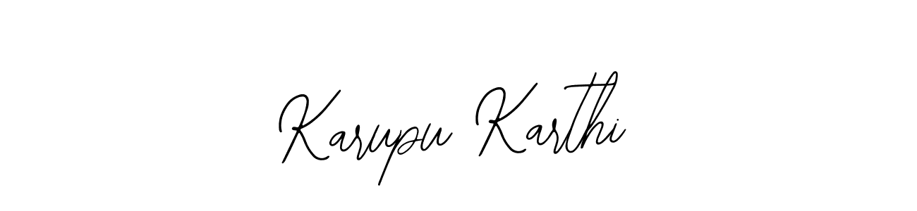 How to make Karupu Karthi name signature. Use Bearetta-2O07w style for creating short signs online. This is the latest handwritten sign. Karupu Karthi signature style 12 images and pictures png