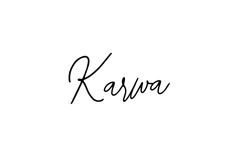 How to Draw Karwa signature style? Bearetta-2O07w is a latest design signature styles for name Karwa. Karwa signature style 12 images and pictures png
