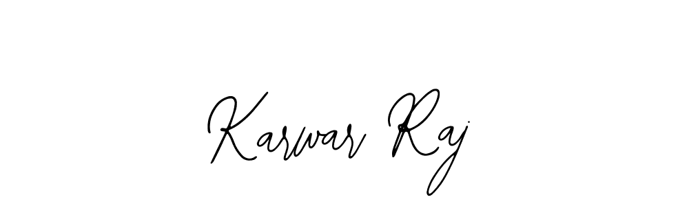 How to make Karwar Raj name signature. Use Bearetta-2O07w style for creating short signs online. This is the latest handwritten sign. Karwar Raj signature style 12 images and pictures png