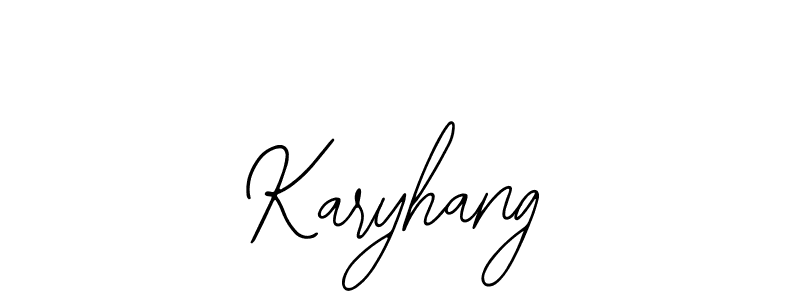 How to make Karyhang signature? Bearetta-2O07w is a professional autograph style. Create handwritten signature for Karyhang name. Karyhang signature style 12 images and pictures png