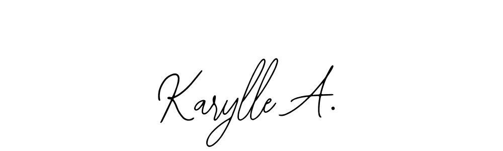 Create a beautiful signature design for name Karylle A.. With this signature (Bearetta-2O07w) fonts, you can make a handwritten signature for free. Karylle A. signature style 12 images and pictures png