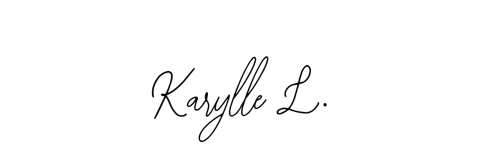 How to make Karylle L. signature? Bearetta-2O07w is a professional autograph style. Create handwritten signature for Karylle L. name. Karylle L. signature style 12 images and pictures png