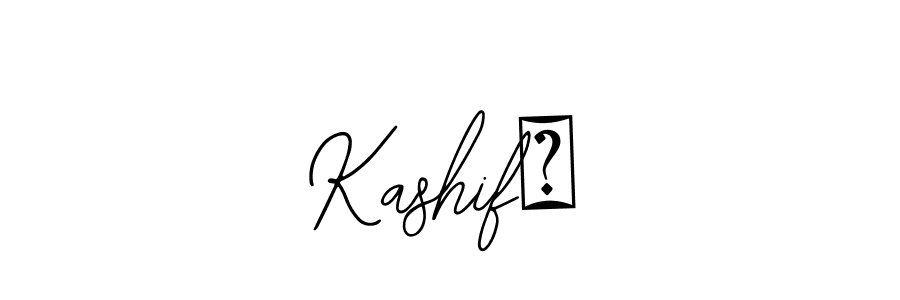 How to make Kashif❤ name signature. Use Bearetta-2O07w style for creating short signs online. This is the latest handwritten sign. Kashif❤ signature style 12 images and pictures png