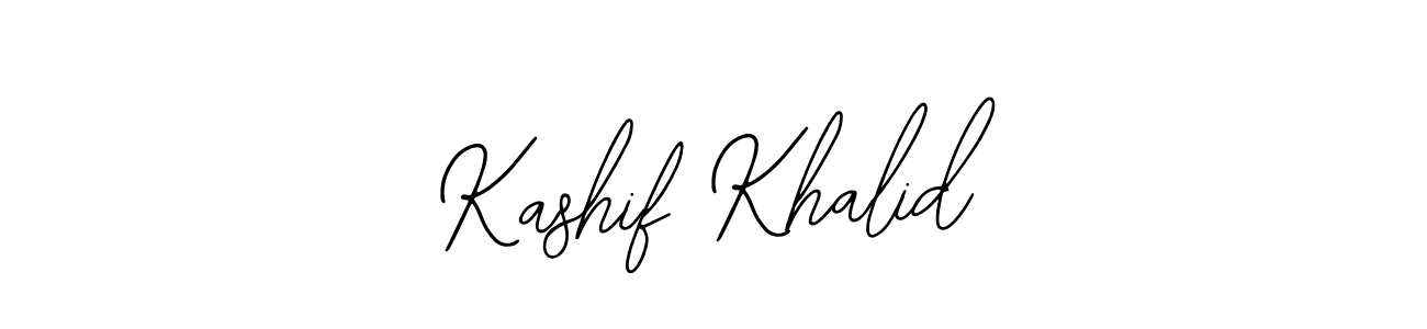 The best way (Bearetta-2O07w) to make a short signature is to pick only two or three words in your name. The name Kashif Khalid include a total of six letters. For converting this name. Kashif Khalid signature style 12 images and pictures png
