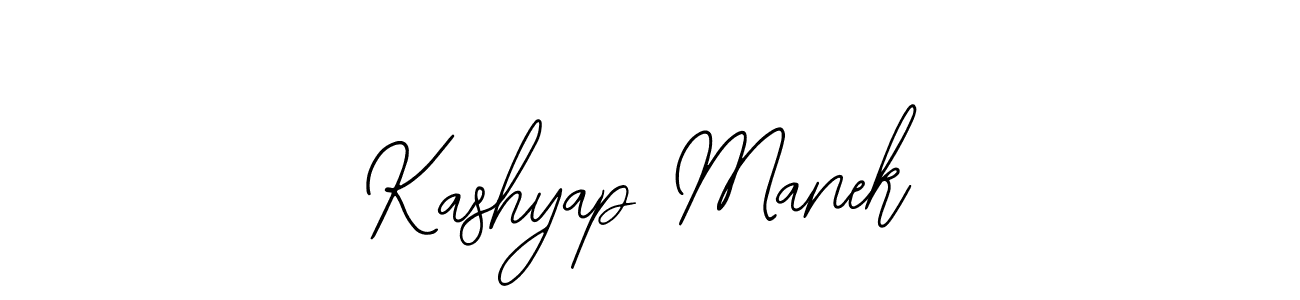 Use a signature maker to create a handwritten signature online. With this signature software, you can design (Bearetta-2O07w) your own signature for name Kashyap Manek. Kashyap Manek signature style 12 images and pictures png