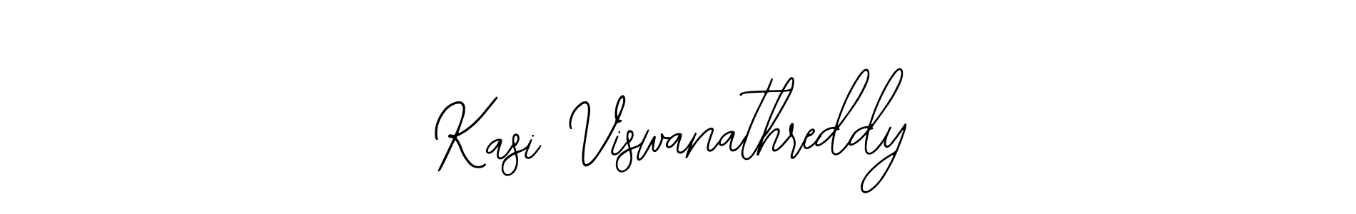 How to make Kasi Viswanathreddy name signature. Use Bearetta-2O07w style for creating short signs online. This is the latest handwritten sign. Kasi Viswanathreddy signature style 12 images and pictures png