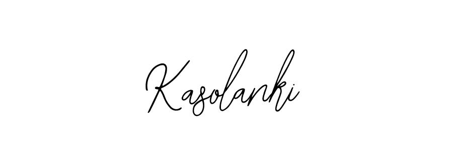 You should practise on your own different ways (Bearetta-2O07w) to write your name (Kasolanki) in signature. don't let someone else do it for you. Kasolanki signature style 12 images and pictures png