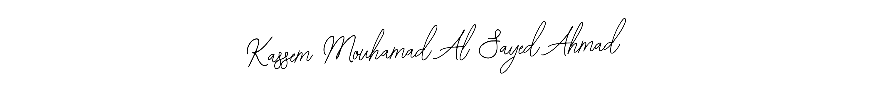 Also You can easily find your signature by using the search form. We will create Kassem Mouhamad Al Sayed Ahmad name handwritten signature images for you free of cost using Bearetta-2O07w sign style. Kassem Mouhamad Al Sayed Ahmad signature style 12 images and pictures png