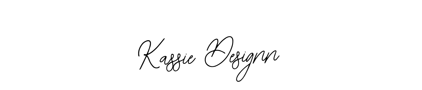 How to make Kassie Designn name signature. Use Bearetta-2O07w style for creating short signs online. This is the latest handwritten sign. Kassie Designn signature style 12 images and pictures png