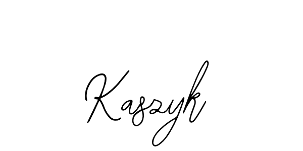 How to make Kaszyk name signature. Use Bearetta-2O07w style for creating short signs online. This is the latest handwritten sign. Kaszyk signature style 12 images and pictures png