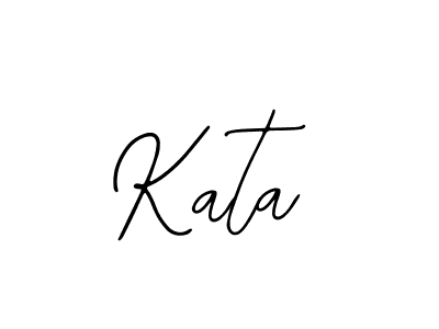 Use a signature maker to create a handwritten signature online. With this signature software, you can design (Bearetta-2O07w) your own signature for name Kata. Kata signature style 12 images and pictures png