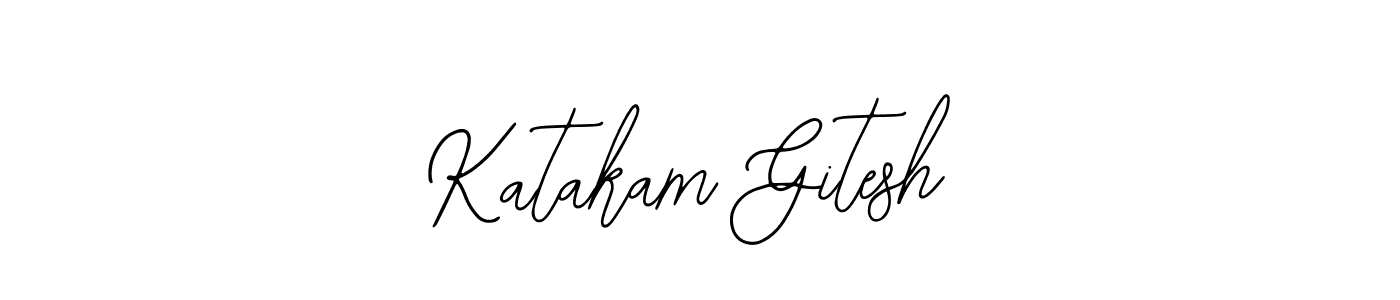 Katakam Gitesh stylish signature style. Best Handwritten Sign (Bearetta-2O07w) for my name. Handwritten Signature Collection Ideas for my name Katakam Gitesh. Katakam Gitesh signature style 12 images and pictures png