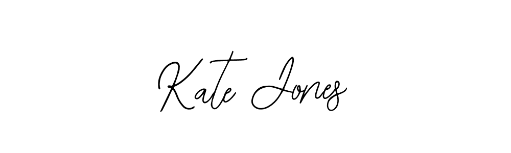 You should practise on your own different ways (Bearetta-2O07w) to write your name (Kate Jones) in signature. don't let someone else do it for you. Kate Jones signature style 12 images and pictures png