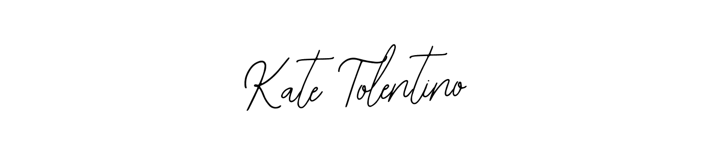 Use a signature maker to create a handwritten signature online. With this signature software, you can design (Bearetta-2O07w) your own signature for name Kate Tolentino. Kate Tolentino signature style 12 images and pictures png