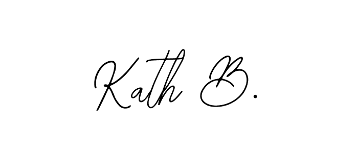 This is the best signature style for the Kath B. name. Also you like these signature font (Bearetta-2O07w). Mix name signature. Kath B. signature style 12 images and pictures png