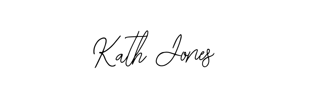 You should practise on your own different ways (Bearetta-2O07w) to write your name (Kath Jones) in signature. don't let someone else do it for you. Kath Jones signature style 12 images and pictures png
