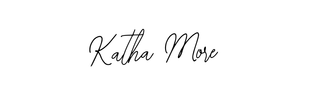Use a signature maker to create a handwritten signature online. With this signature software, you can design (Bearetta-2O07w) your own signature for name Katha More. Katha More signature style 12 images and pictures png