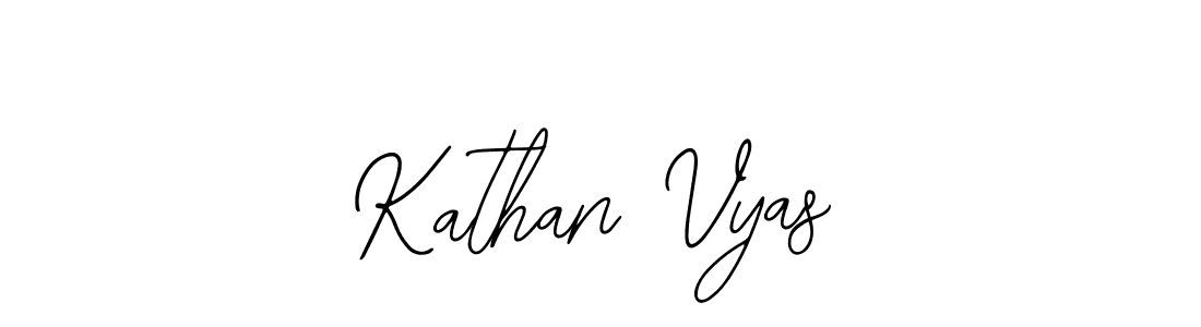 Make a beautiful signature design for name Kathan Vyas. Use this online signature maker to create a handwritten signature for free. Kathan Vyas signature style 12 images and pictures png