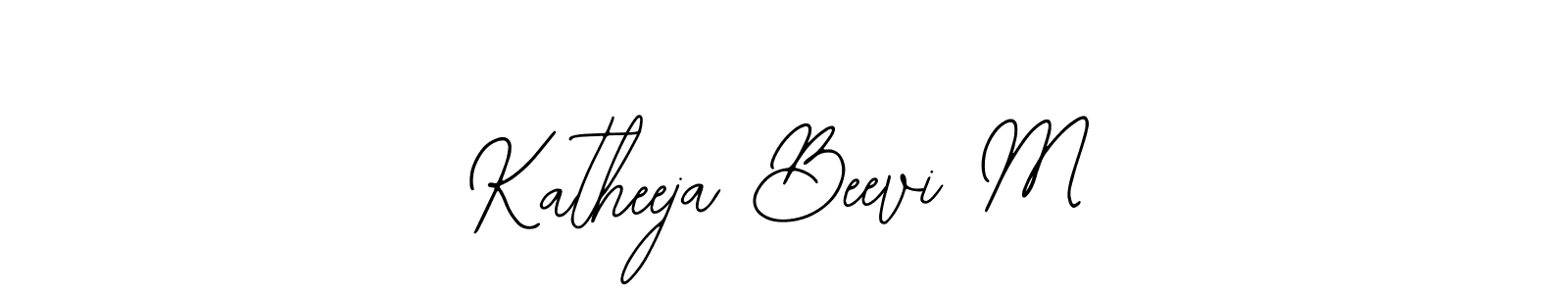 Katheeja Beevi M stylish signature style. Best Handwritten Sign (Bearetta-2O07w) for my name. Handwritten Signature Collection Ideas for my name Katheeja Beevi M. Katheeja Beevi M signature style 12 images and pictures png