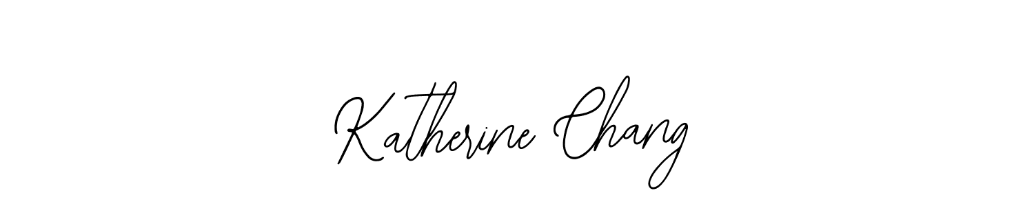 You should practise on your own different ways (Bearetta-2O07w) to write your name (Katherine Chang) in signature. don't let someone else do it for you. Katherine Chang signature style 12 images and pictures png