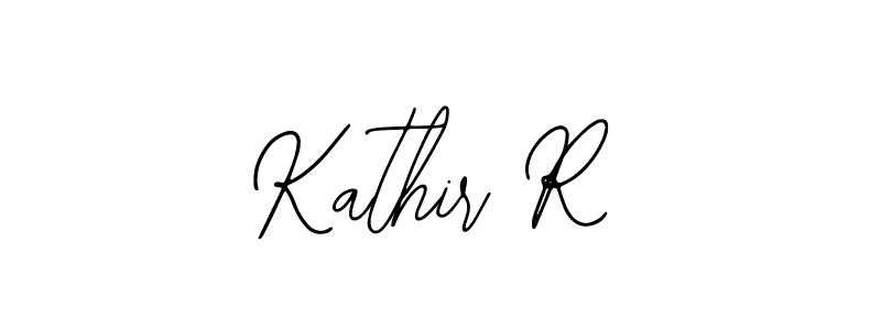 The best way (Bearetta-2O07w) to make a short signature is to pick only two or three words in your name. The name Kathir R include a total of six letters. For converting this name. Kathir R signature style 12 images and pictures png