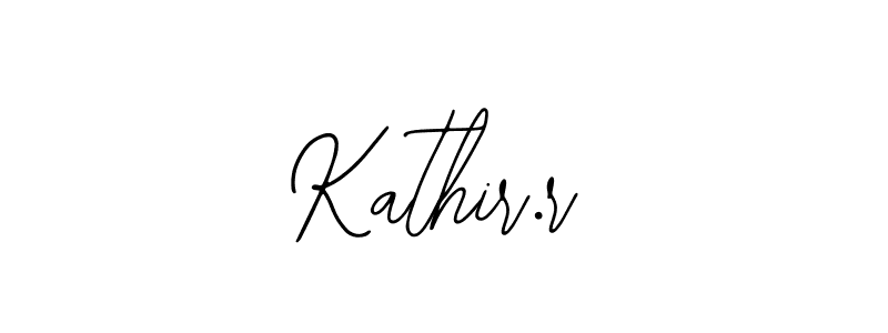 Create a beautiful signature design for name Kathir.r. With this signature (Bearetta-2O07w) fonts, you can make a handwritten signature for free. Kathir.r signature style 12 images and pictures png
