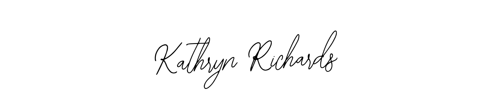 Use a signature maker to create a handwritten signature online. With this signature software, you can design (Bearetta-2O07w) your own signature for name Kathryn Richards. Kathryn Richards signature style 12 images and pictures png