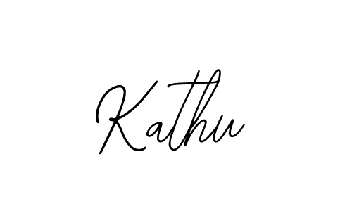 Design your own signature with our free online signature maker. With this signature software, you can create a handwritten (Bearetta-2O07w) signature for name Kathu. Kathu signature style 12 images and pictures png