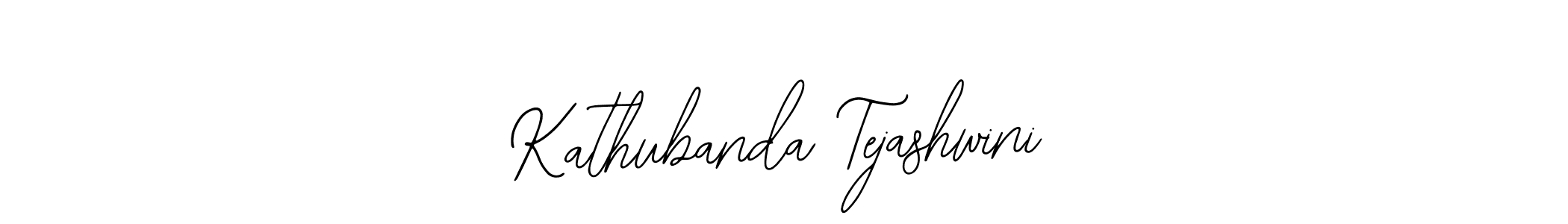 Also we have Kathubanda Tejashwini name is the best signature style. Create professional handwritten signature collection using Bearetta-2O07w autograph style. Kathubanda Tejashwini signature style 12 images and pictures png