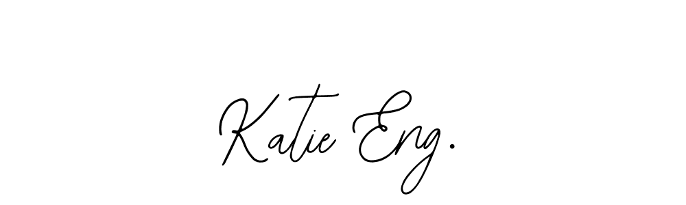 You should practise on your own different ways (Bearetta-2O07w) to write your name (Katie Eng.) in signature. don't let someone else do it for you. Katie Eng. signature style 12 images and pictures png