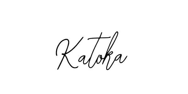 How to make Katoka name signature. Use Bearetta-2O07w style for creating short signs online. This is the latest handwritten sign. Katoka signature style 12 images and pictures png