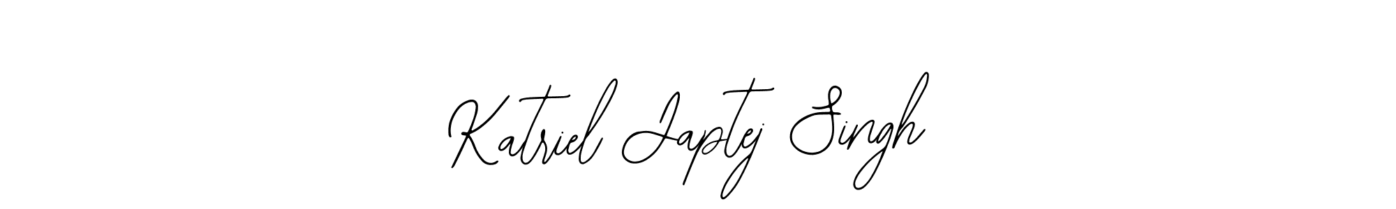 Similarly Bearetta-2O07w is the best handwritten signature design. Signature creator online .You can use it as an online autograph creator for name Katriel Japtej Singh. Katriel Japtej Singh signature style 12 images and pictures png